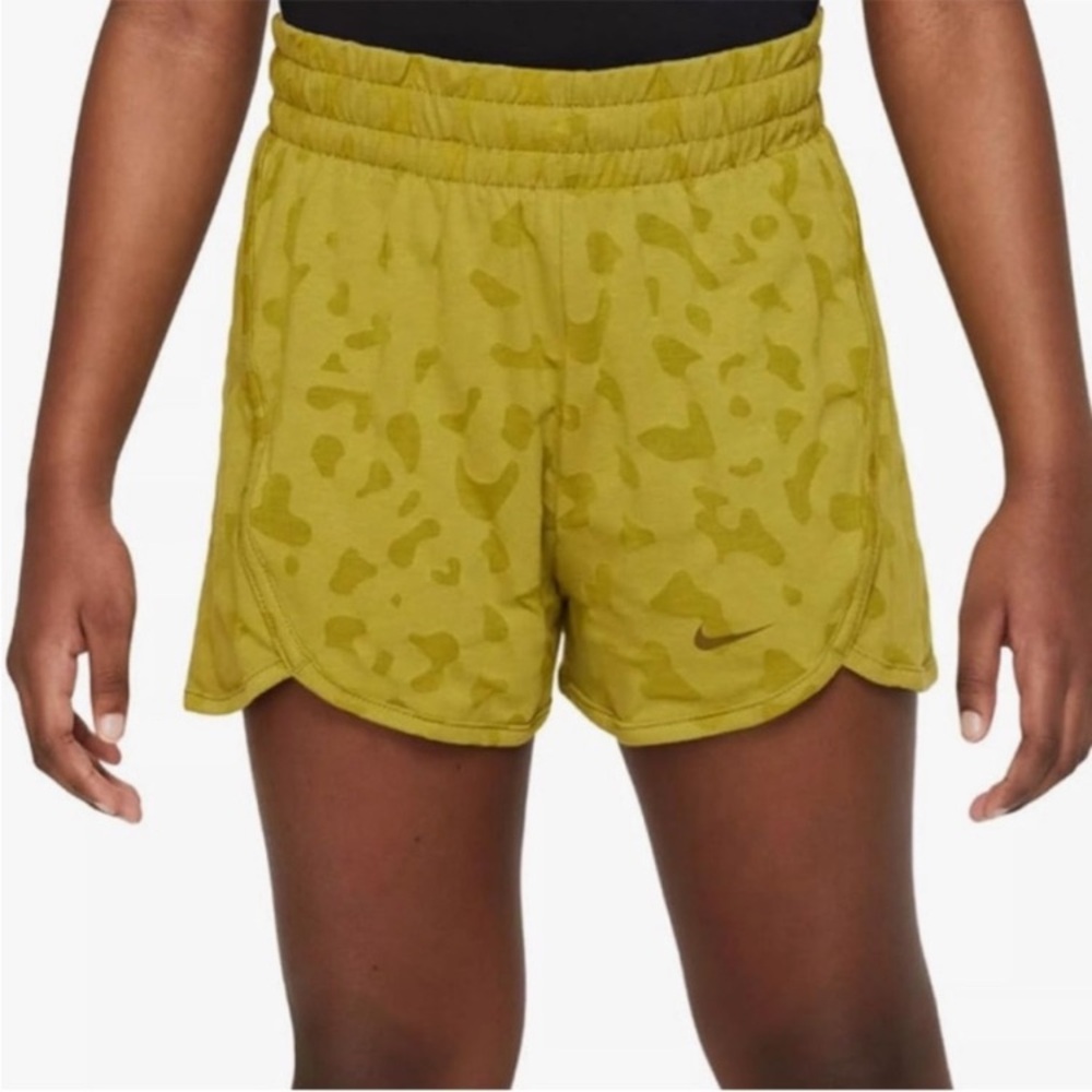 Nike Kids Yellow Camo Shorts